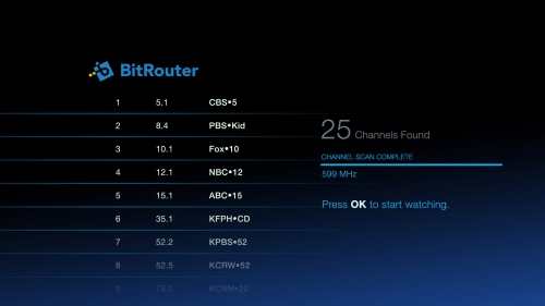 Scan Status, Complete